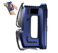 Fascia Knife, Muscle Relaxation Electric Fascia Knife, Heated Scraper Massage Tool, Scraping+ Heating + EMS Micro-current + Red Light, 5 Blades In 1 Device, for Whole Body,Blue