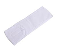 Fascia larga autoadesiva per capelli da donna, asciugamano per yoga, spa, bagno, doccia, trucco, lavaggio viso, cosmetici, fascia per capelli per salone di bellezza, accessori per il trucco (bianco)