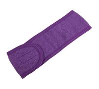 Fascia larga autoadesiva per capelli da donna, asciugamano per yoga, spa, bagno, doccia, trucco, lavaggio viso, cosmetici, fascia per capelli per salone di bellezza, accessori per il trucco (viola)