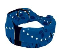 Fascia larga da donna antiscivolo, con albero magico con luci decorative blu, fascia elastica per capelli per yoga, fascia annodata per ragazze e donne