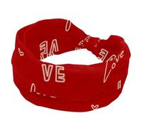 Fascia larga da donna antiscivolo, con lettera d'amore, fascia elastica per capelli, per yoga, sudore, fascia per capelli annodata per ragazze e signore