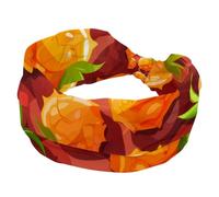 Fascia larga e morbida, con ananas astratto, per donne e ragazze, fascia elastica con nodo, fascia per capelli sportiva alla moda per yoga, allenamento, palestra, corsa