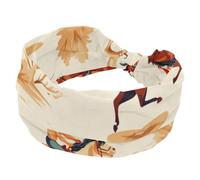 Fascia larga per capelli da donna con motivo rodeo western cowboys rodeo selvaggio, fascia elastica per capelli, accessorio per capelli da donna