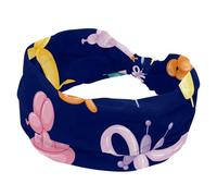 Fascia larga per capelli da donna, con palloncino, motivo cane e fiori, con serpenti dolci, fasce elastiche per capelli, antiscivolo, turbante per allenamento, yoga, sport, corsa