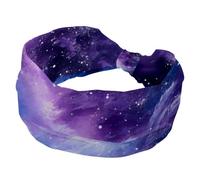 Fascia larga per capelli da donna, elastica, per allenamento, morbida, sportiva, turbante, mistero, cielo stellato, spazio, universo, fascia per il sudore, per yoga, palestra, fitness