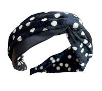Fascia larga per capelli in velluto, fascia larga, antiscivolo, accessorio per capelli per donne e ragazze a pois in velluto fascia larga