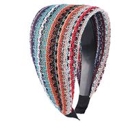 Fascia larga per vestirsi, cuciture creative, fascia vintage a tesa larga, multicolore