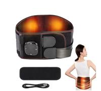 Fascia Lombare Riscaldamento, Cintura Riscaldante con Massaggio a Vibrazione Fascia Lombare Riscaldante con 5 Livelli di Calore e 3 Modalità di Massaggio Cuscino Termico per Schiena, Cervicale, Addome