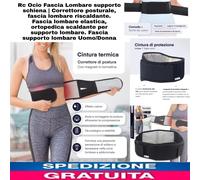 Fascia Lombare Riscaldante supporto schiena,Correttore posturale,Cintura Elastic