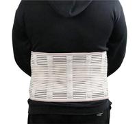 Fascia Lombare Supporto Cintura di supporto for la correzione della postura con elastico alto in vita, for ernia del disco lombare e mal schiena(WHITE,XXXXXL)