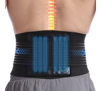 Fascia Lombare Supporto Con 6 Supporti Tutore Per La Schiena Per Alleviare (XXL)