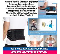 Fascia Lombare Supporto Schiena,busto Posturale Regolabile X Sciatica Ernia