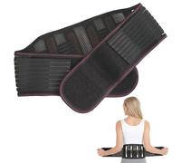 Fascia Lombare Supporto Schiena Regolabile per Uomo e Donna, Fascia Elastica Lombare Ortopedica per Mal Di Schiena Super Traspirante XL 80-95kg