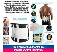 Fascia Lombare Supporto Schiena x Uomo e Donna, Mal di Schiena, Sciatica, Ernia
