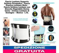 Fascia Lombare Supporto Schiena x Uomo e Donna, Mal di Schiena, Sciatica, Ernia