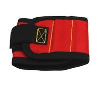 Fascia magnetica di supporto per il polso con forti magneti per tenere viti per chiodi, bracciale, cintura, supporto per mandrino, borsa degli attrezzi magnetica (rosso, 2 pezzi)
