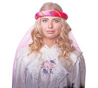 Fascia medievale Rosalin da donna per costume da principessa o da donna - rosa