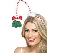 Fascia Mistletoe Kisses Donna Natale Costume Accessorio Xmas