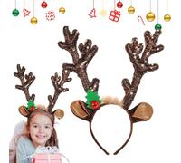 Fascia natalizia per adulti, con campana, accessorio di Natale originale, accessorio per testa di Natale, carnevale, travestimento per adulti, festa tematica, decorazione della testa