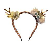 Fascia Natalizia Per Cani Fascia Elastica Illuminata Per Cani | Cerchietti LED A Forma Di Renna Per Animali Domestici Per Decorazione Per Foto Natalizie Feste