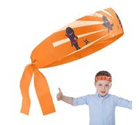 Fascia Ninja Karate, Classica Fascia Per Capelli Per Bambini Da Karate, Regolabile Riutilizzabile F-ascia per il Sudore dei Cartoni Animati per lo Stile Della Cravatta da Allenamento Giochi di Ruolo d