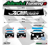 Fascia Parasole JDM Power - Intagliata Nero Opaco