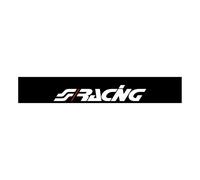 Fascia parasole nera 150x24 cm-Adesiva con logo