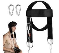 Fascia per Allenamento del Collo, Allenamento Collo, Cinghia di Testa del Collo, Allenamento Collo Imbracatura Testa per Uomini e Collo, mal di Schiena, Regolabile, Fitness, Bodybuilding