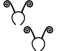Fascia per antenna a farfalla, regolabile in velluto nero, per feste a tema, costume da api e accessori per costumi per adulti