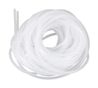 Fascia per avvolgere cavi a spirale 4 mm x 10 m, colore bianco, ideale per organizzare e proteggere i cavi elettrici.