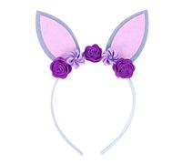 Fascia per bambini con orecchie da coniglio viola