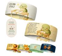 Fascia per bambini "Imparare l'emozione" - sottile fascia elastica - per ragazzi e ragazze | Giocare, scuola e sport (grattugia_Sono orgoglioso)