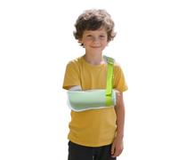 Fascia per braccio traspirante per bambini, stabilizzatore di supporto per lesioni al polso/gomiti/spalle, si adatta perfettamente sia alla mano sinistra che alla destra (verde, L)