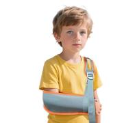 Fascia per braccio traspirante per bambini, stabilizzatore di supporto per lesioni al polso/gomiti/spalle, si adatta perfettamente sia alla mano sinistra che alla destra (grigio, M)