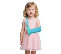 Fascia per braccio traspirante per bambini, stabilizzatore di supporto per lesioni al polso/gomiti/spalle, si adatta perfettamente sia alla mano sinistra che alla destra (blu, M)
