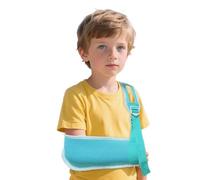 Fascia per braccio traspirante per bambini, stabilizzatore di supporto per lesioni al polso/gomiti/spalle, si adatta perfettamente sia alla mano sinistra che alla destra (blu, L)