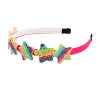 Fascia Per Capelli 1 pezzo Rainbow Glitter Heart Hairband Shiny Star Headband Party Hair Hoops for ragazze Accessori for capelli Fascia Per Capelli Donna(3)