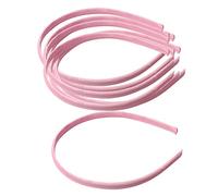 Fascia Per Capelli 10pcs 10mm Donne Girl Girl Satin Plastic Band Aliice Capelli Accessori for capelli Fascia Per Capelli Donna(Pink)