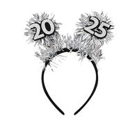 Fascia per capelli 2025, Fascia per capodanno 2025 | Copricapo per feste | Copricapo da donna di felice anno nuovo Fasce per capelli di Capodanno 2025 per la decorazione natalizia