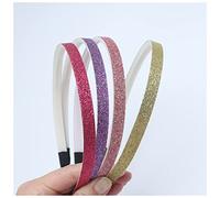 Fascia Per Capelli 4 pz. Ragazze Glitter Hair Bands Fascia for capelli Accessori for capelli Denti Hairbands Fascia Per Capelli Donna(Rose L HP G)