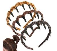 Fascia per Capelli a Alto Set Di Tre Copricapo Reversibile Stile Retrò | Fasce Per Donna E Ragazza Di Tutte Le Età per Donne, Signore, Allenamento, Sport, Cosplay, Uso Quotidiano e Evento Formale
