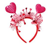 Fascia per capelli a cuore rosso, per capelli a cuore Fascia per San - Cerchietto per capeli per foto, Fasciia per capeli di San per amanti, mogli, amiche