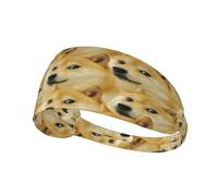 Fascia per capelli a forma di cane Mr Doge Meme, fascia elastica unisex, fascia traspirante per sport, corsa, yoga.