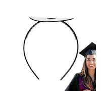 Fascia per Capelli a Forma di Cappello di Laurea,Fascia Anticaduta Per Cappelli - Accessorio Per Inserire Copricapo Da Donna Adulte E Ragazze