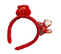 Fascia per Capelli a Forma di Cavallo | Bandana Carina in Peluche Portafortuna - Accessorio per Capelli per la Festa di Primavera | Capodanno Natale Carnevale Eventi Teatro Costumi Celebracione