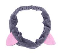 Fascia per capelli a forma di orecchie di gatto, fascia per capelli con viso per trucco, lavare il viso, confezione da 1, tessuto, 5, circonferenza, bello e abile