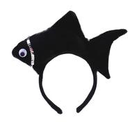 Fascia per capelli a forma di pesce, imbottita, comode fasce per capelli, graziose fasce per capelli per ragazze | Inverno donne cartone animato peluche Hairhoop | Belle fasce per capelli per bambini