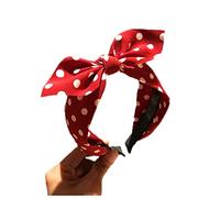 Fascia Per Capelli Abbastanza Trend Trend Wide Banco Bow Brow Knot Cross Dolce Stile Coreano Polka Dot Hairband Cute Hair Hoop Headwear Fascia Per Capelli Donna(C)