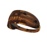 Fascia per capelli alla moda con stampa barca al crepuscolo per lo sport, comoda e versatile per l'estate, ciclismo, yoga e altro ancora