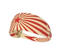 Fascia per capelli alla moda vintage con stampa di sfondo circo per lo sport, comoda e versatile per l'estate, ciclismo, yoga e altro ancora